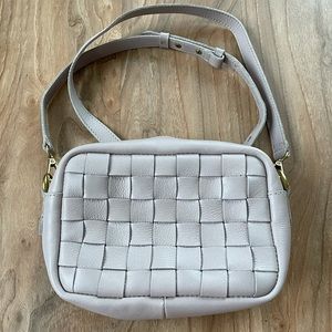 Madewell Pink Woven Crossbody Bag